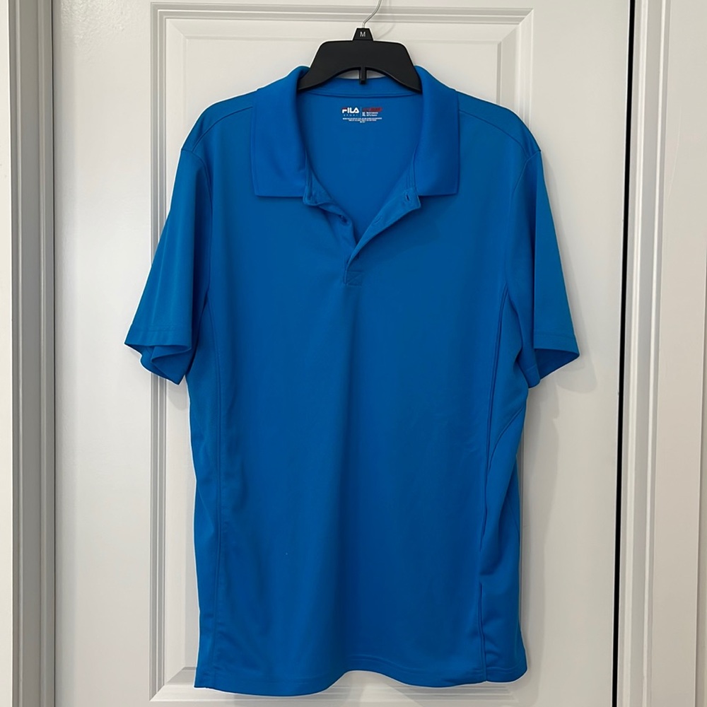 men’s FILA golf polo shirt in blue (size XL)